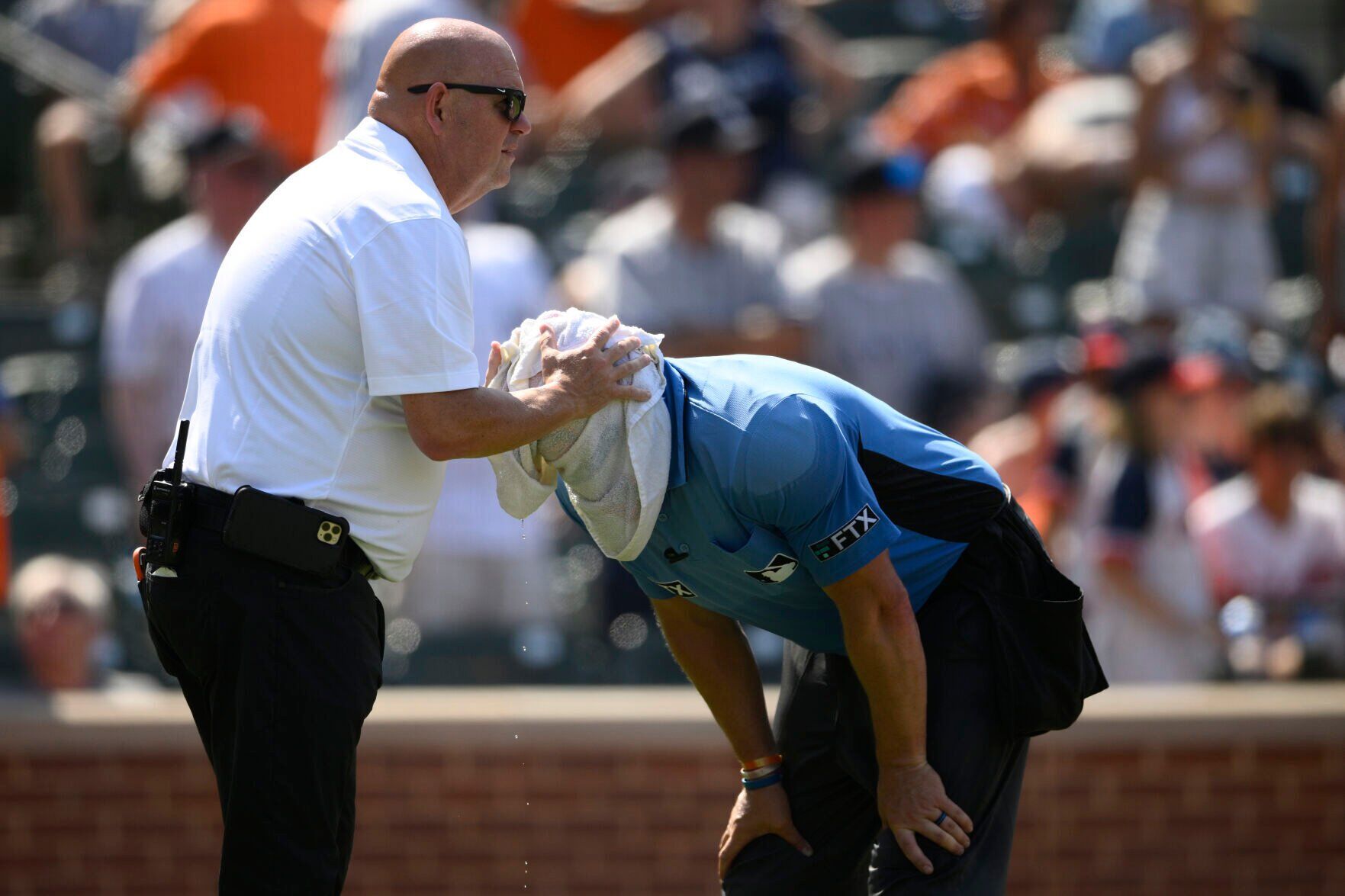 APTOPIX Heat Wave Yankees Orioles Baseball